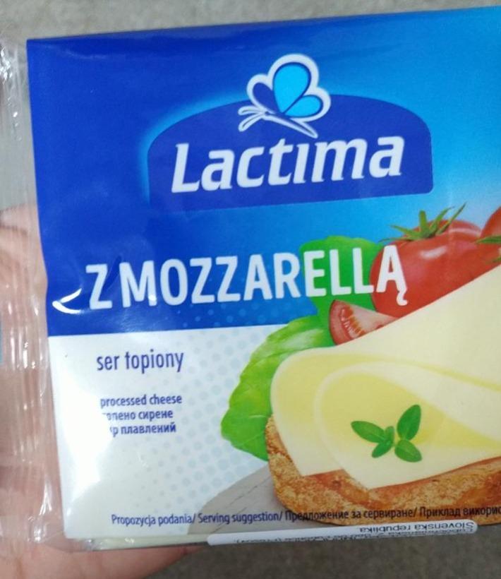 Фото - Сир плавлений пластинами 45% Mozzarella Lactima