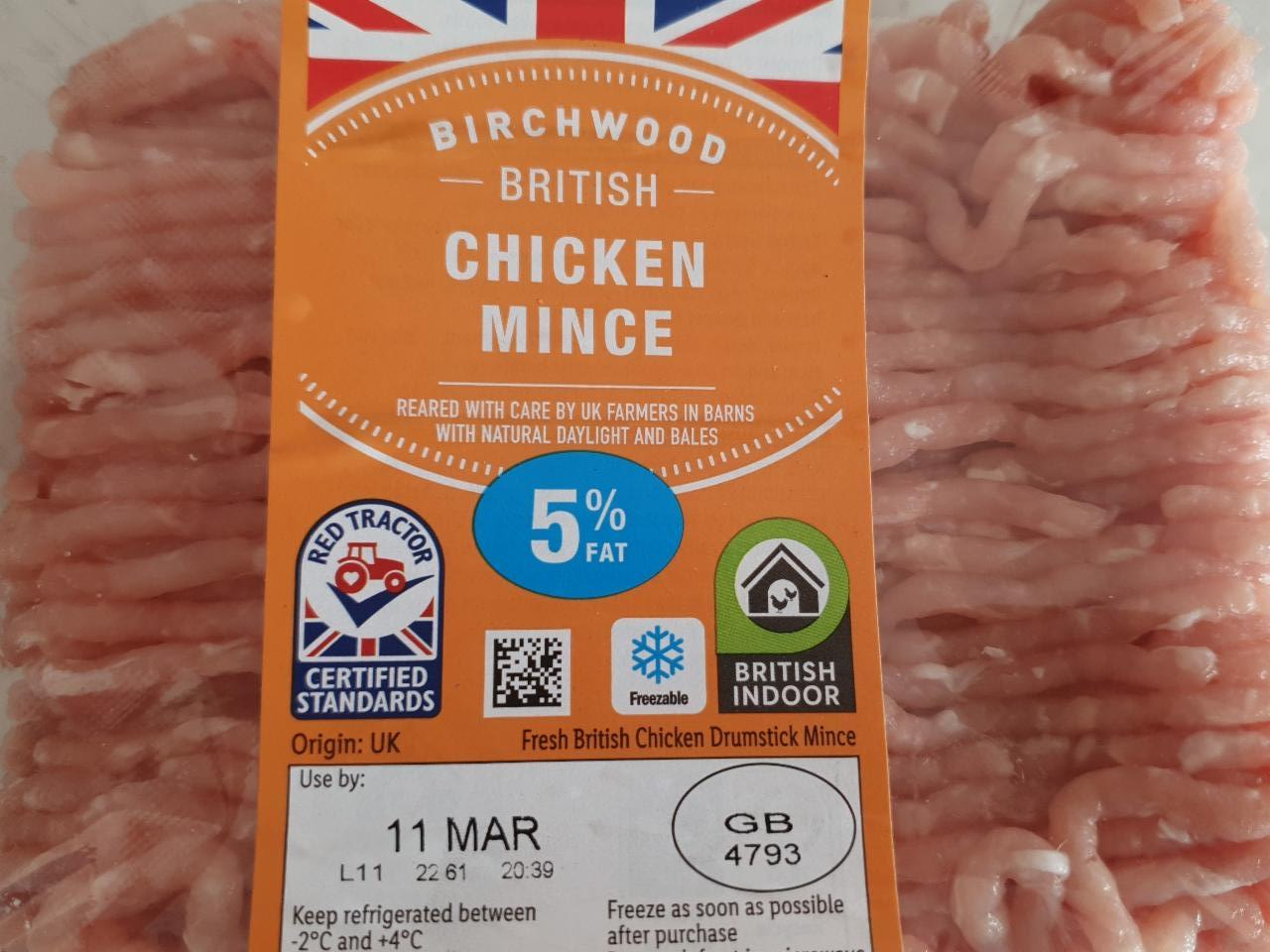 Фото - British chicken mince 5% fat Birchwood