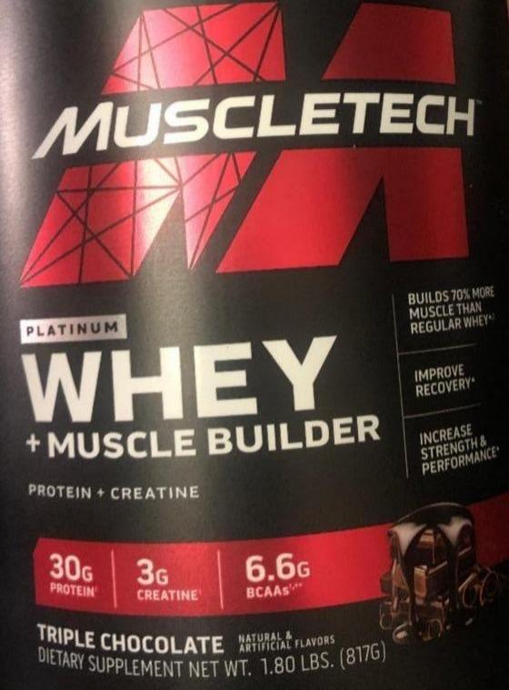 Фото - Протеїн Platinum Whey + Muscle Builder Muscletech