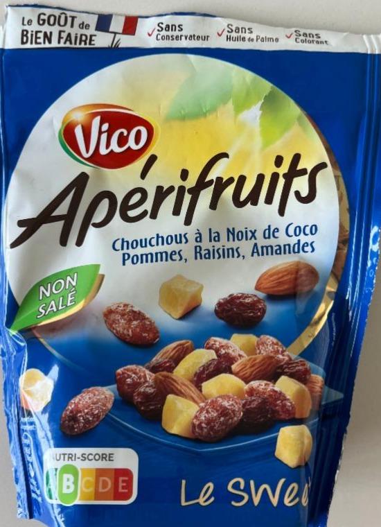 Фото - Apérifruits chouchous à la noix de coco, pommes, raisins, amandes Vico