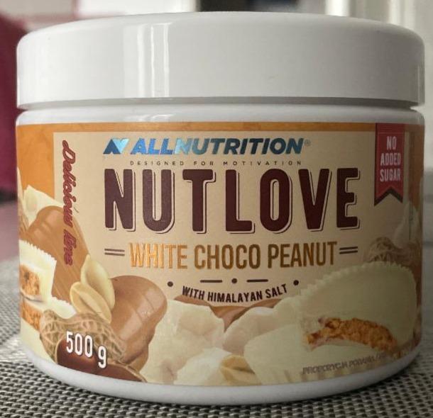 Фото - Паста з білим шоколадом та гімалайською сіллю White Choco Peanut Nut Love AllNutrition