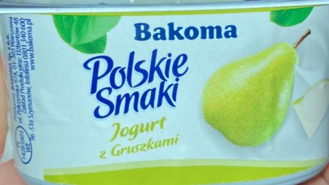 Фото - Йогурт з груші Bakoma Polskie Smaki Bakoma