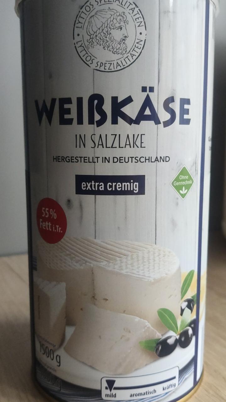 Фото - Weißkäse in Salzlake extra cremig 55% fett Lyttos