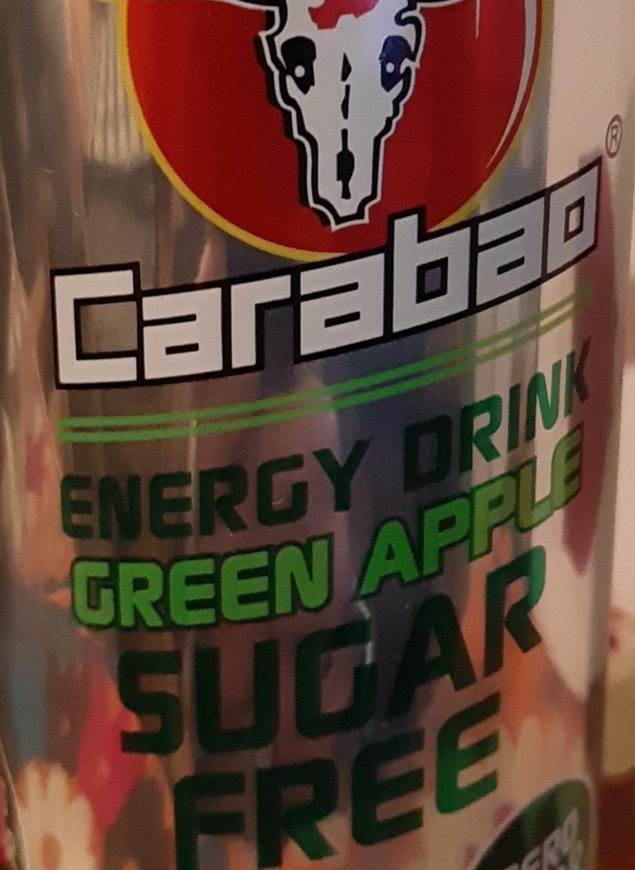 Фото - Напій енергетичний Green Apple Sugar Free безалкогольний Carabao