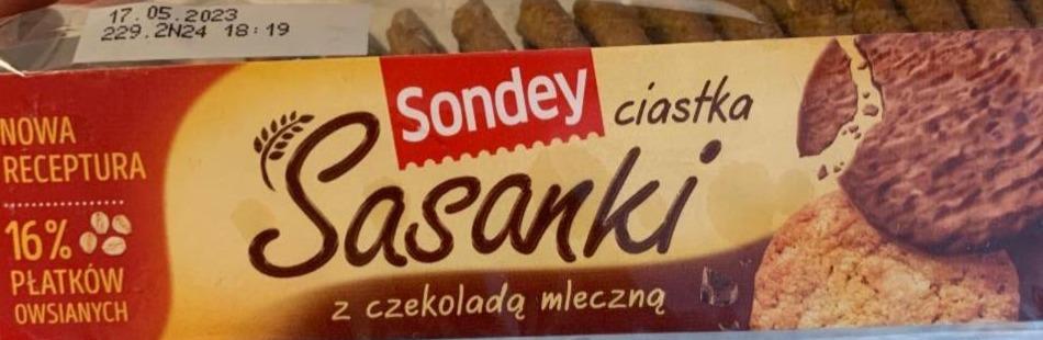 Фото - Печиво Sasanki з молочним шоколадом Sondey