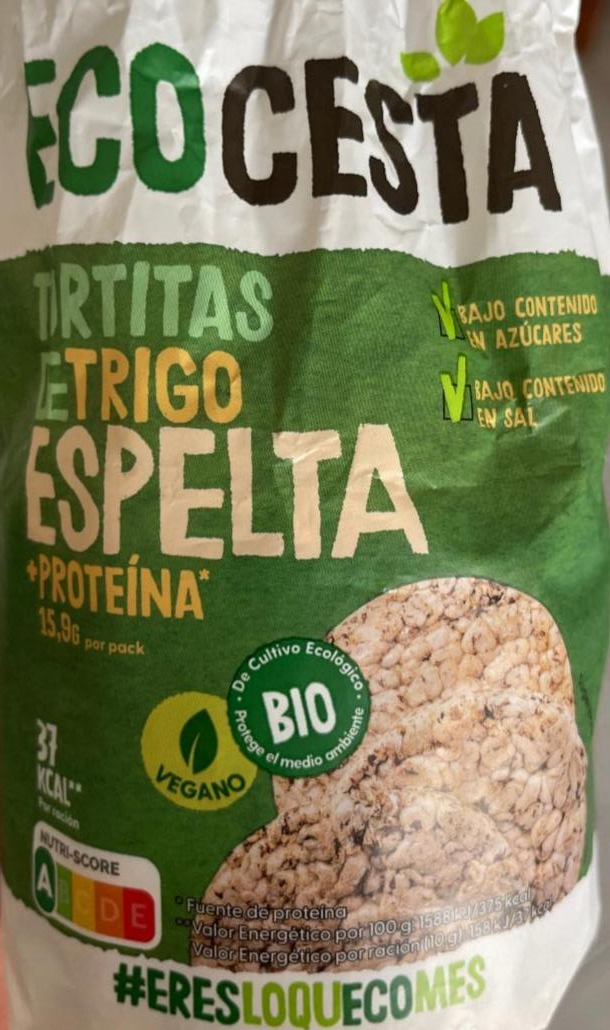 Фото - Tortitas de trigo espelta Ecocesta