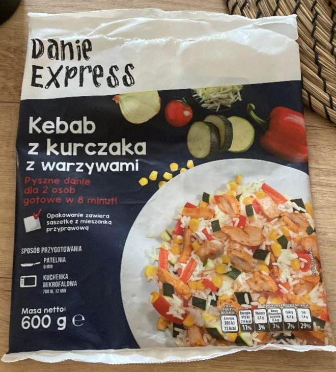 Фото - Kebab z kurczaka z warzywami Danie Express