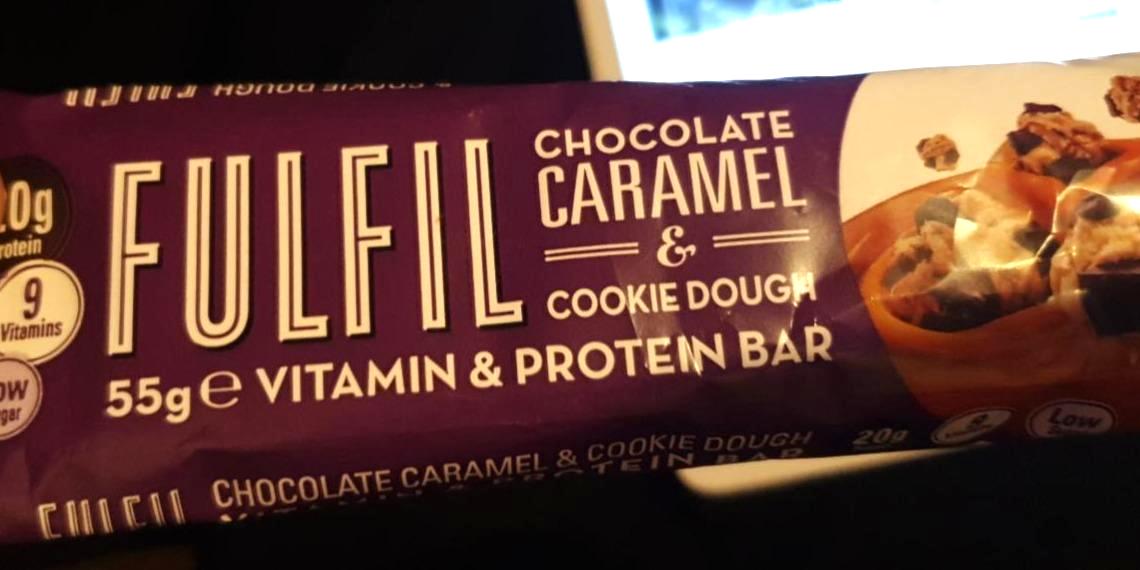 Фото - Батончик протеїновий Protein Bar Chocolate Caramel Cookie Dough Flavour Fulfil