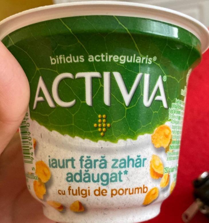 Фото - Йогурт без цукру з кукурудзяними пластівцями Activia