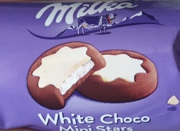 Фото - Печиво Міні зірки White Chocó Milka