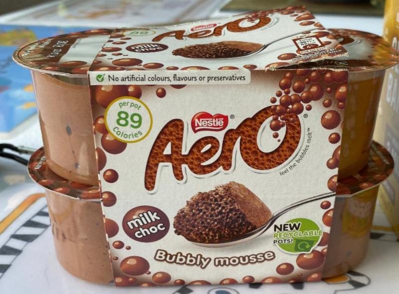 Фото - Мус шоколадний Aero Milk Choc Bubbly Mousse Nestle