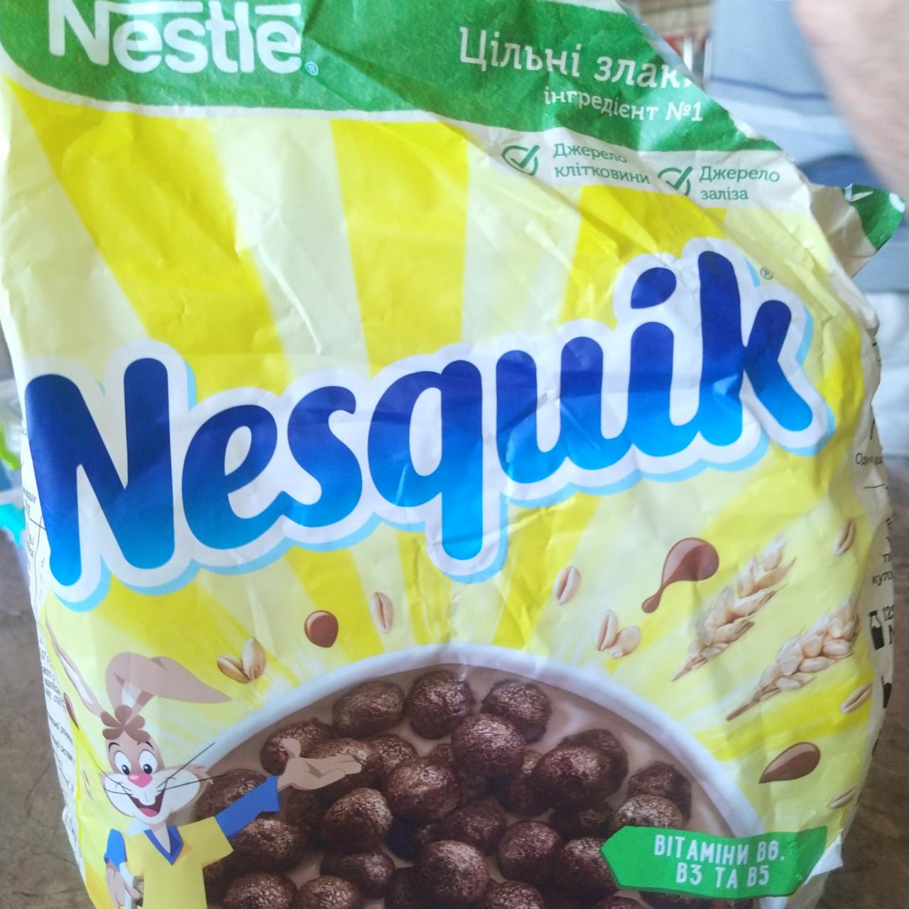 Фото - Готовий сухий сніданок з цільними злаками та вітамінами групи B Nesquik Nestle