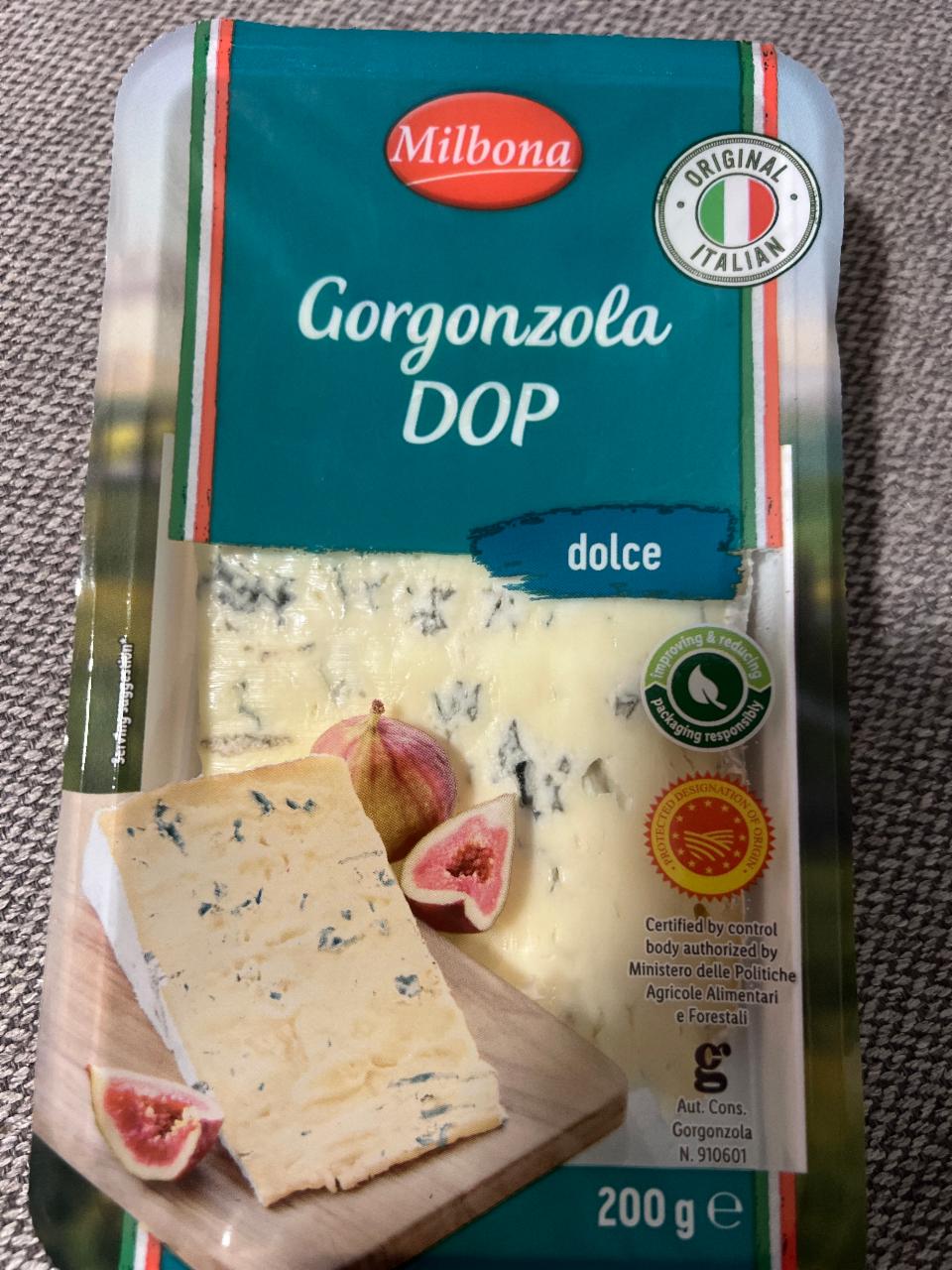 Фото - Сир з пліснявою Gorgonzola DOP Milbona