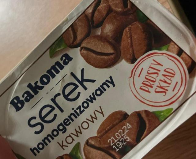 Фото - Serek homogenizowany smak kawowy Bakoma