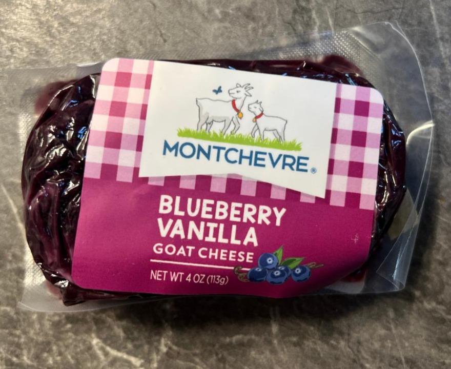 Фото - Сир козиний з чорницями Blueberry Vanilla Goat Cheese Montchevre