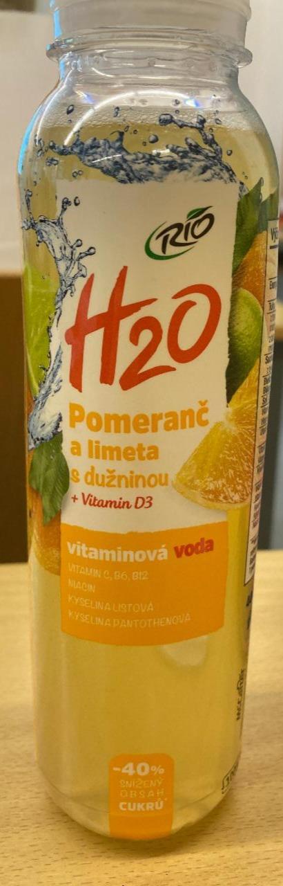 Фото - H2O Pomeranč a limeta s dužinou + vitamin D3 Rio