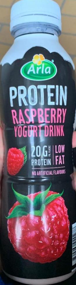 Фото - Йогурт зі смаком полуниці Protein Raspberry Yogurt Drink Arla