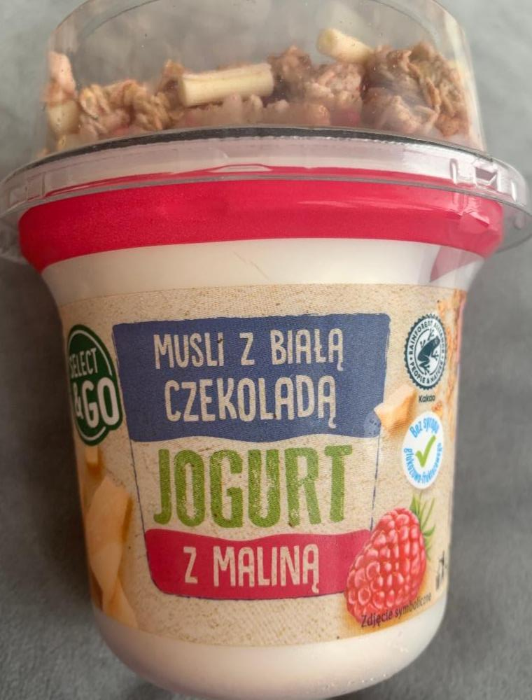 Фото - Musli z biala czekolada jogurt z malina Select&Go
