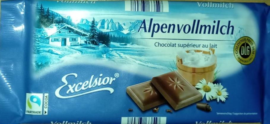 Фото - Шоколад молочний Альпійський Excelsior