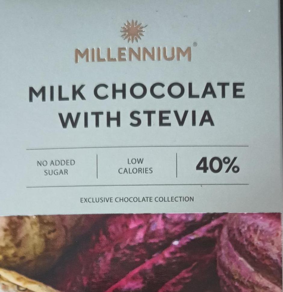 Фото - Шоколад молочний зі стевією з підсолоджувачами Millennium