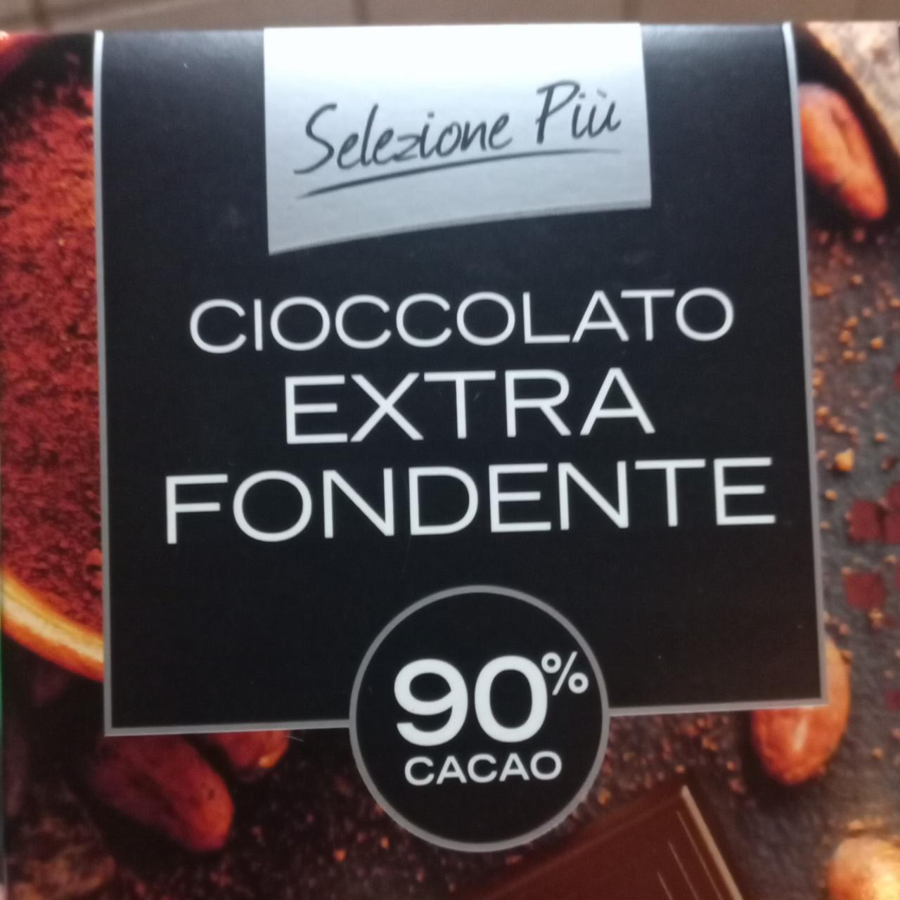Фото - Шоколад чорний екстра 90% Cioccolato Extra Fondente Selezione Piu