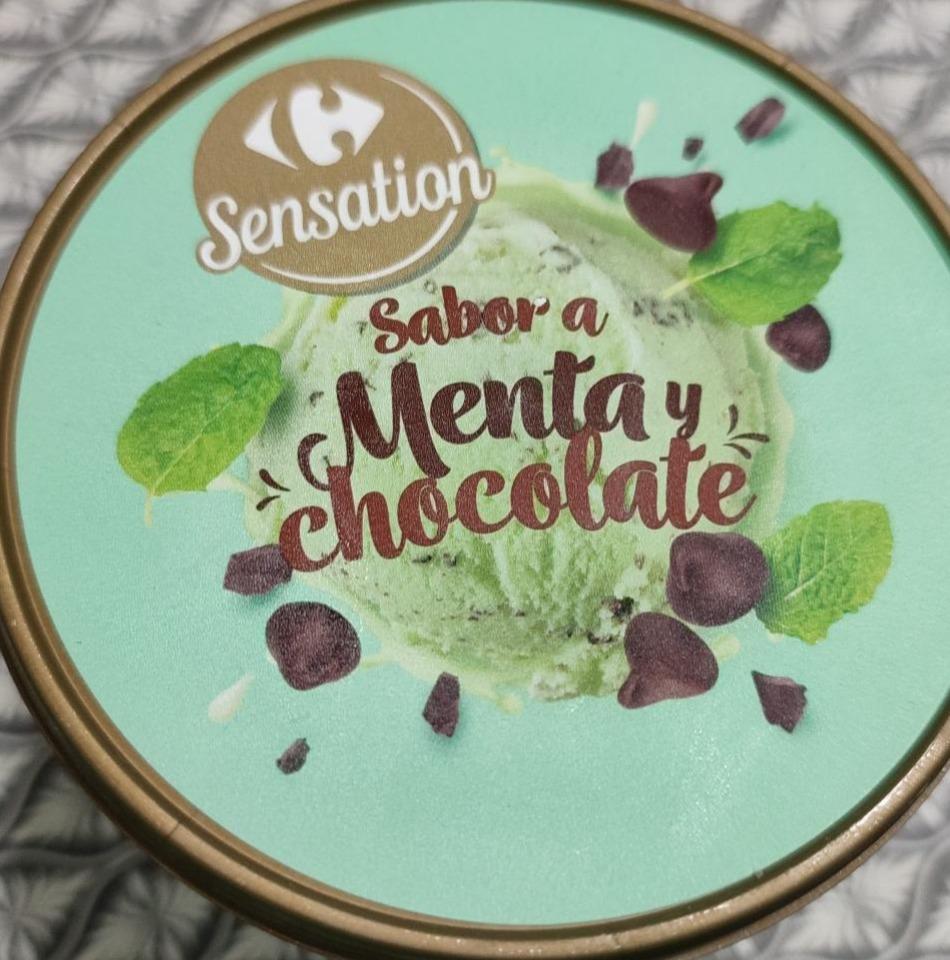 Фото - Морозиво м'ята шоколад Carrefour
