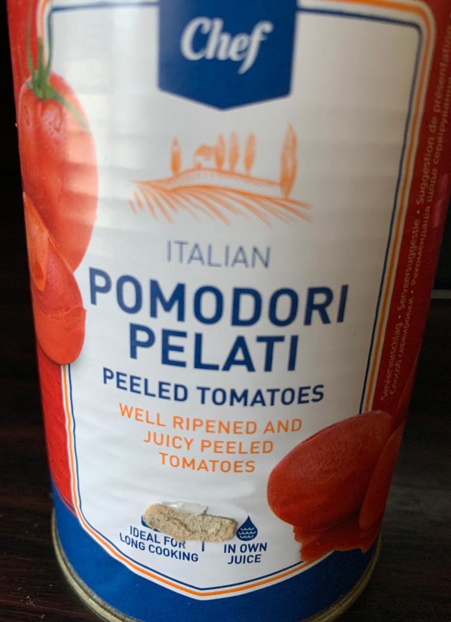 Фото - Помідори очищені в томатному соці Pomodori Pelati Metro Chef
