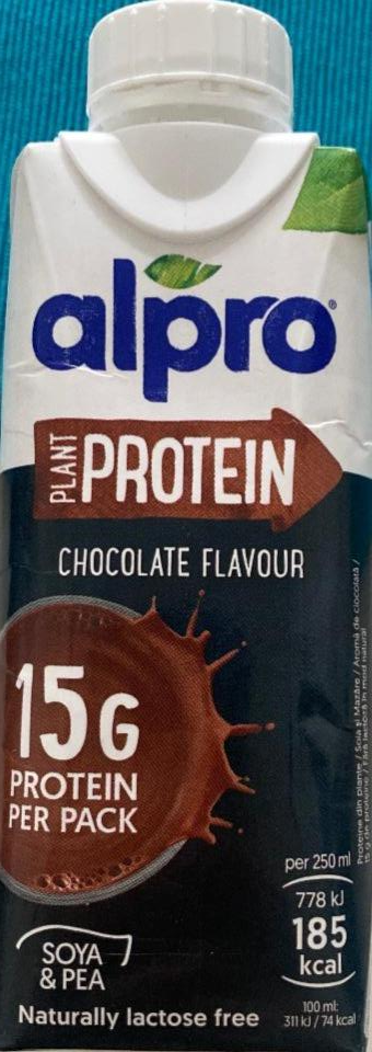 Фото - Соєвий напій зі смаком шоколаду High Protein Alpro