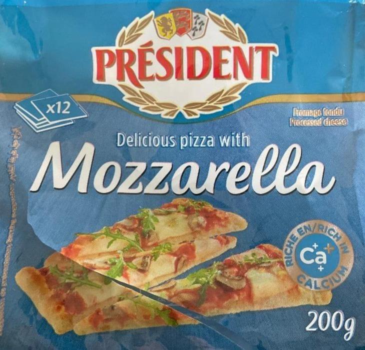 Фото - Сир плавлений 40% для піци Mozzarella President