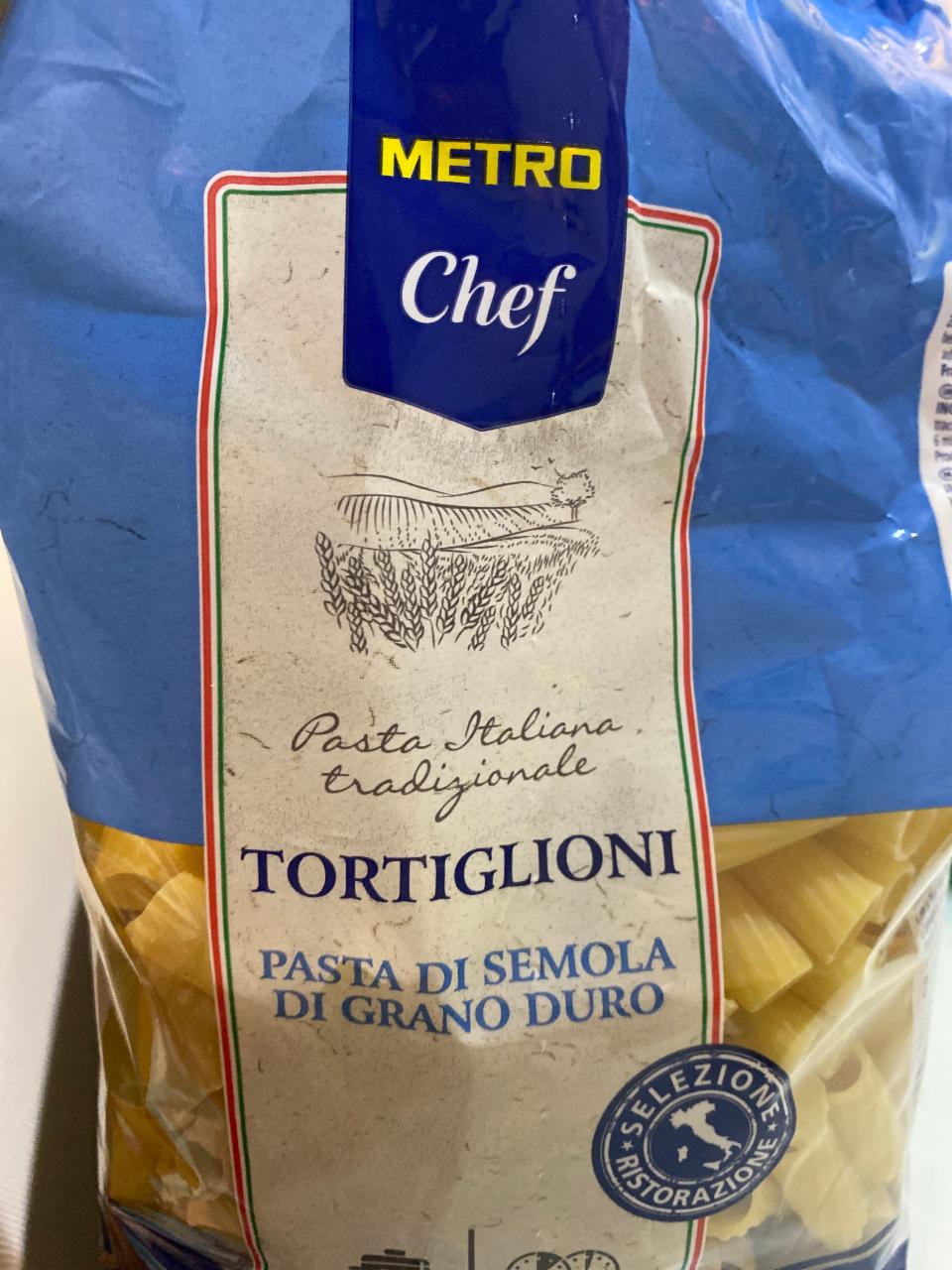 Фото - Макарони з твердих сортів пшениці Tortiglioni Metro Chef