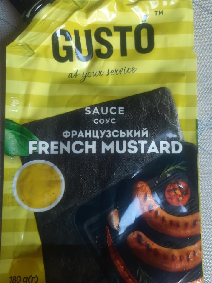 Фото - соус Французький french mustard gusto Густо