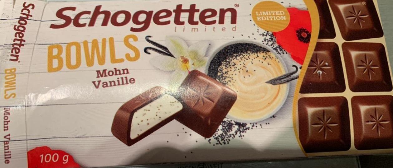 Фото - Шоколад молочний Bowls мак і ваніль Schogetten