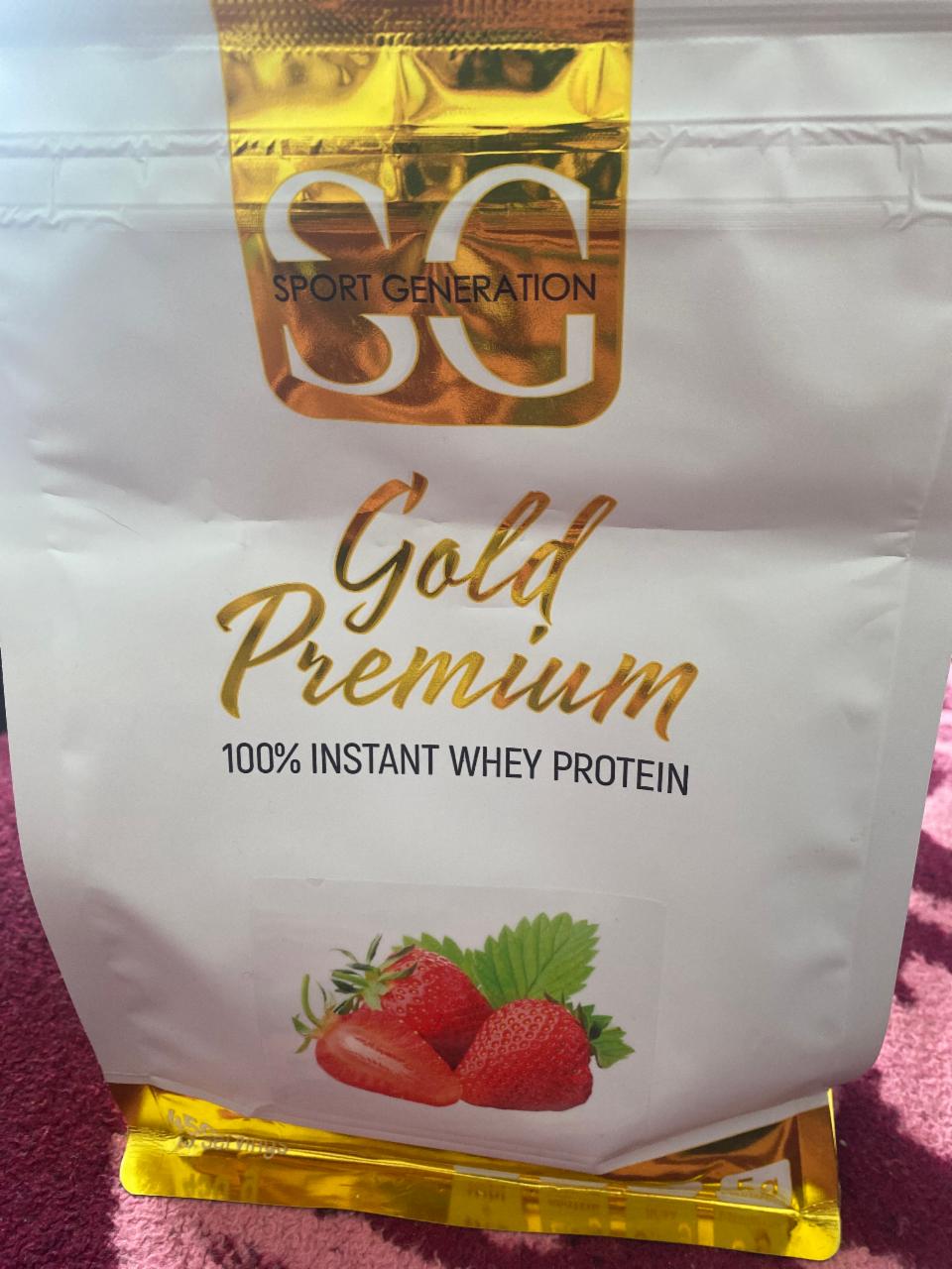 Фото - Протеїн 100% зі смаком полуниці Gold Premium Whey Protein Sport Generation