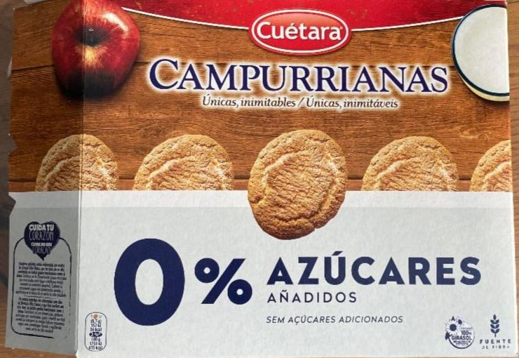 Фото - Печиво на сніданок без додавання цукру в упаковці Campurrianas Cuétara