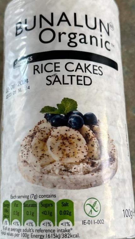 Фото - Organic Rice Cake Salted Bunalun