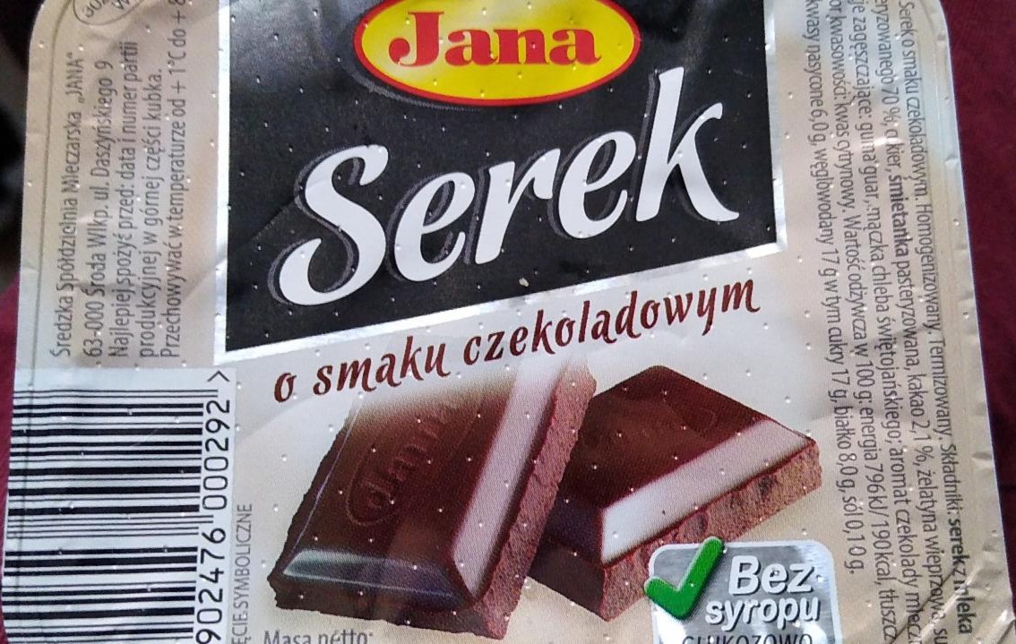 Фото - Serek o smaku czekoladowym Jana