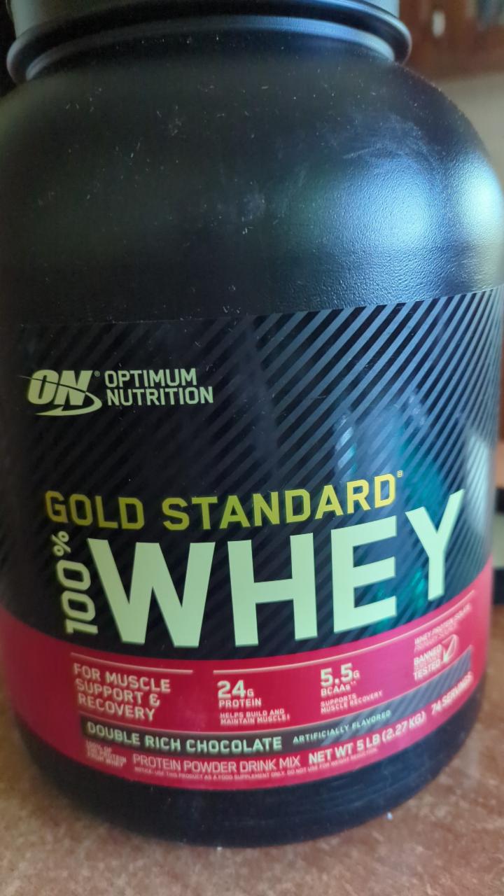 Фото - Протеїн 100% Whey Gold Standard Double Rich Chocolate Optimum Nutrition