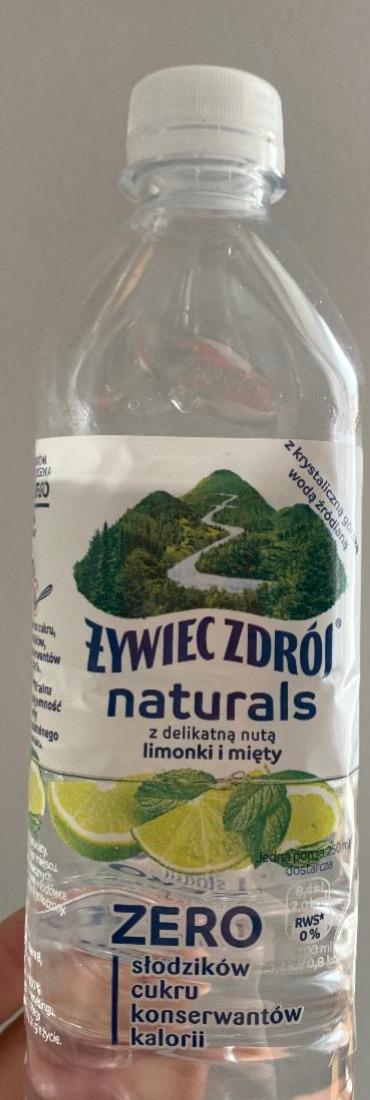Фото - Напій безалкогольний негазований з лаймом та м‘ятою Limonka Mieta Zero Naturals Zywiec Zdroj
