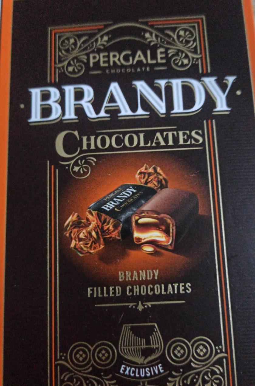 Фото - Цукерки з чорного шоколаду з начинкою з бренді Brandy Schokolaters Pergale