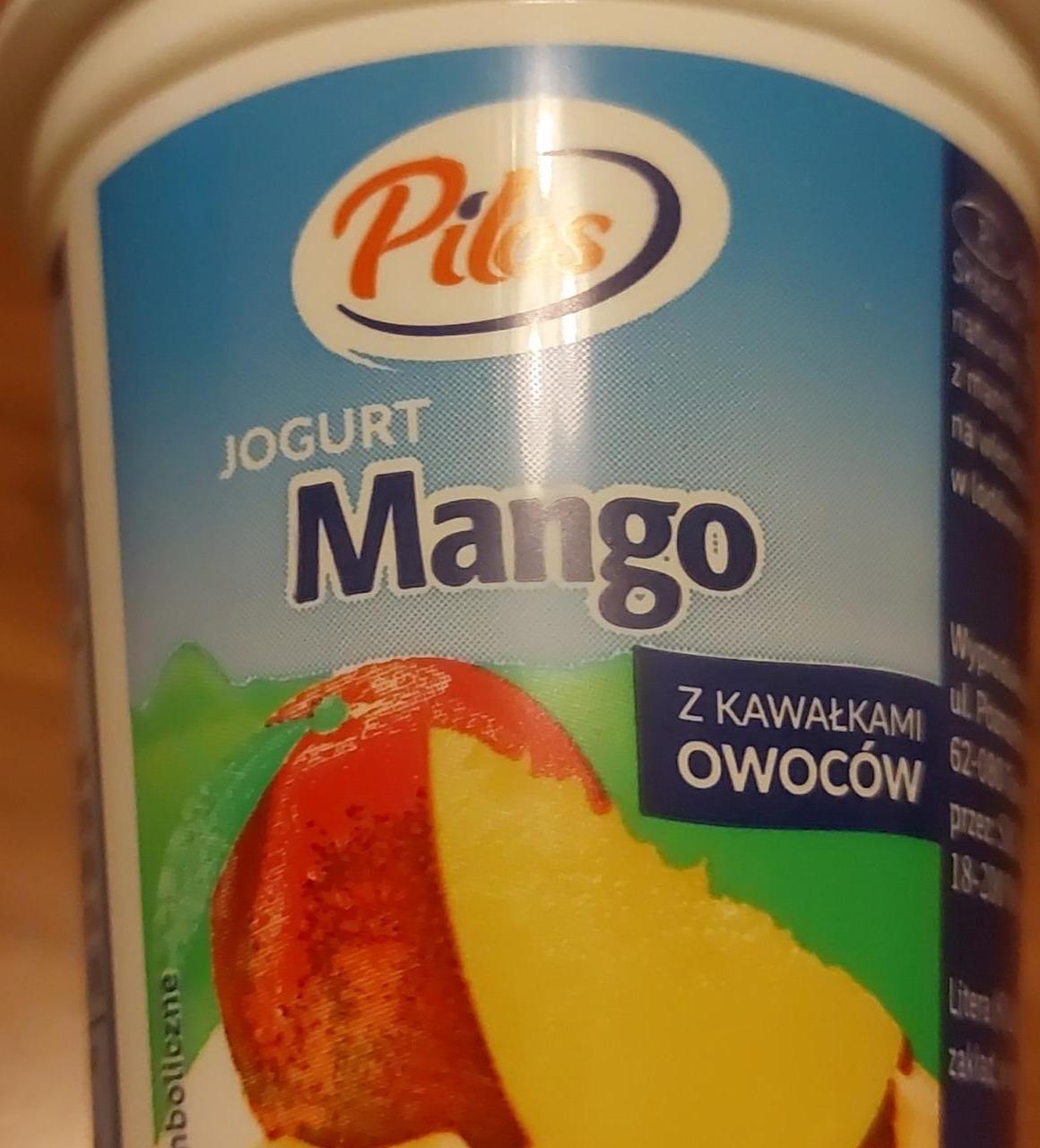 Фото - Йогурт зі шматочками фруктів Манго Pilos