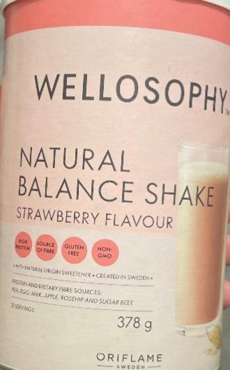 Фото - Суха суміш для коктейлю Natural Balance полуничний смак Wellosophy