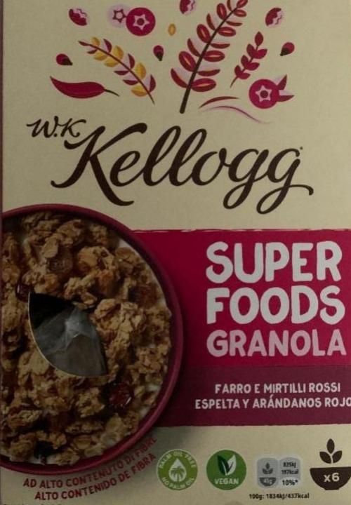 Фото - Гранола Super foods granola Kellogg's