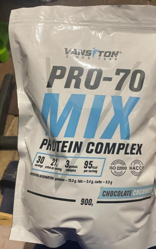 Фото - Протеїн Pro-70 Chocolate Coconut Mix Protein Complex Vansiton