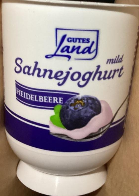 Фото - М'який вершковий йогурт Sahnejoghurt Чорниця Gutes Land