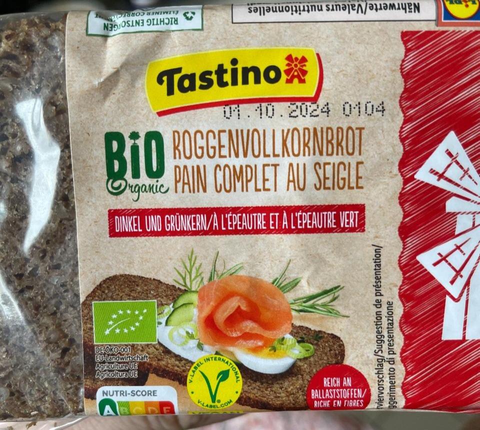 Фото - Bio Roggenvolkornbrot pain complet au seigle Tastino
