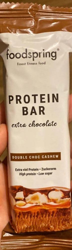 Фото - Протеїновий батончик Protein Bar Extra Chocolate Double Choc Cashew Foodspring