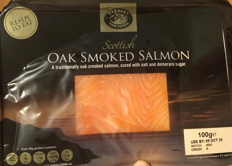Фото - oak smoked salmon Tarbert fine foods