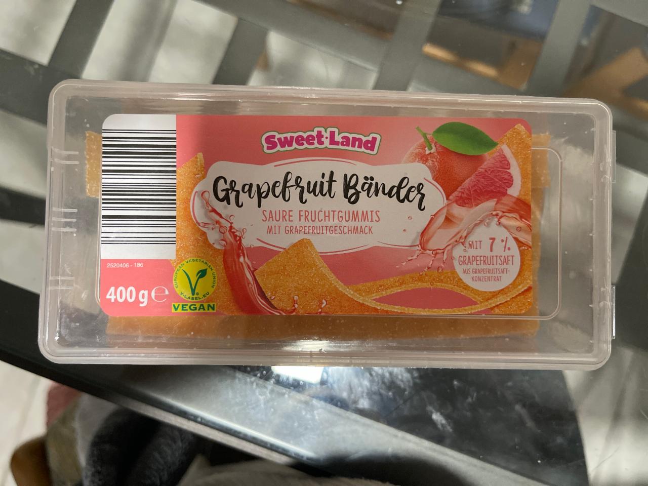 Фото - Жувальні цукерки кислі зі смаком грейпфруту Sweet Land
