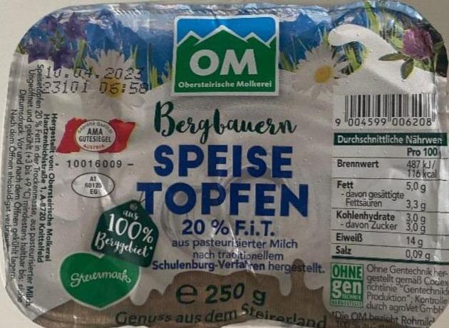 Фото - Сир кисломолочний 20% Speise Topfen Bergbauern Obersteirische Molkerei