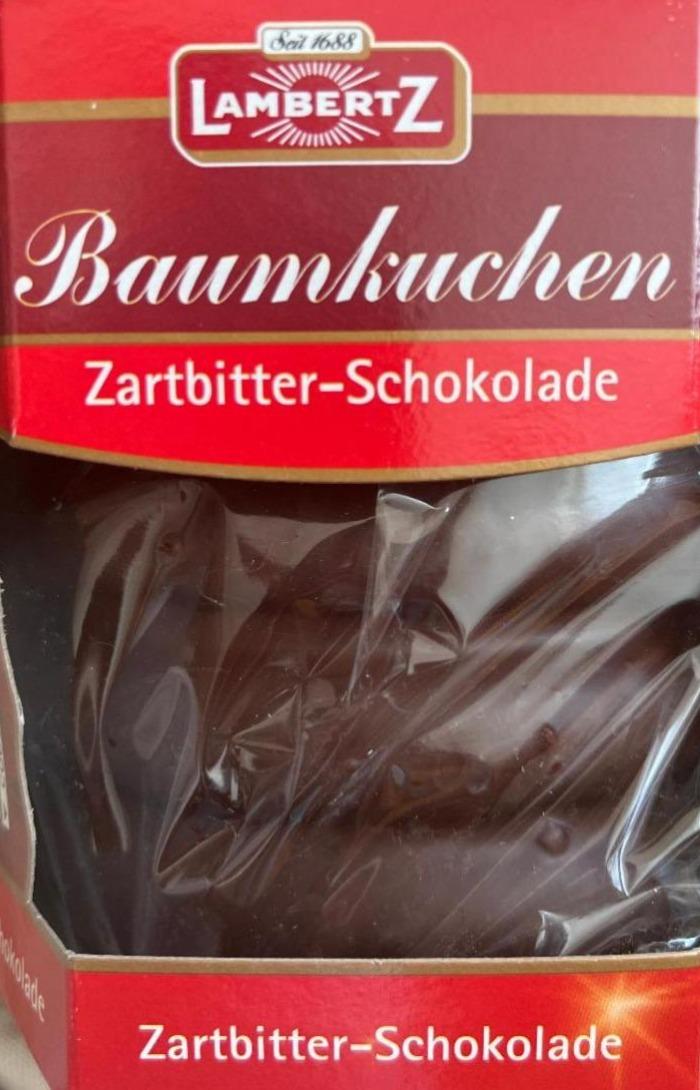 Фото - Baumkuchen Zartbitter-Schokolade Lambertz